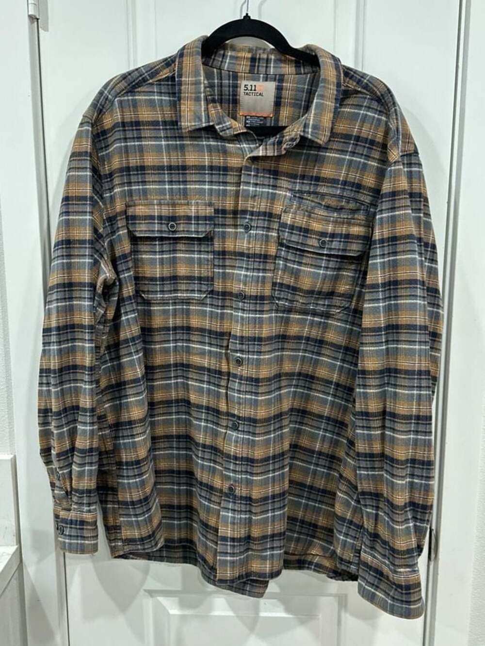 5.11 TAC Men's Lester Long Sleeve Plaid Flannel Shirt